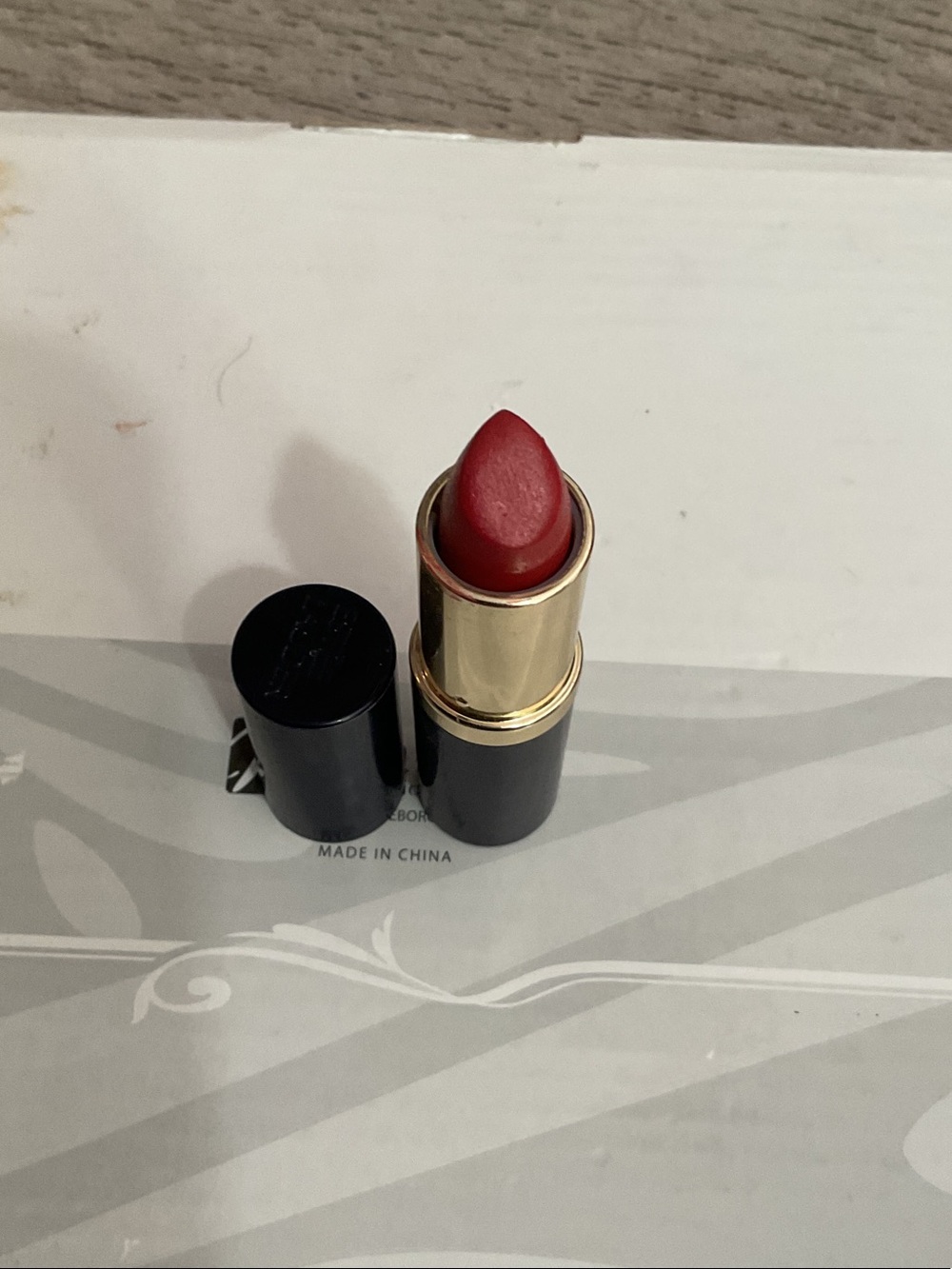 Lancome Bold Red Lipstick — Satin Finish